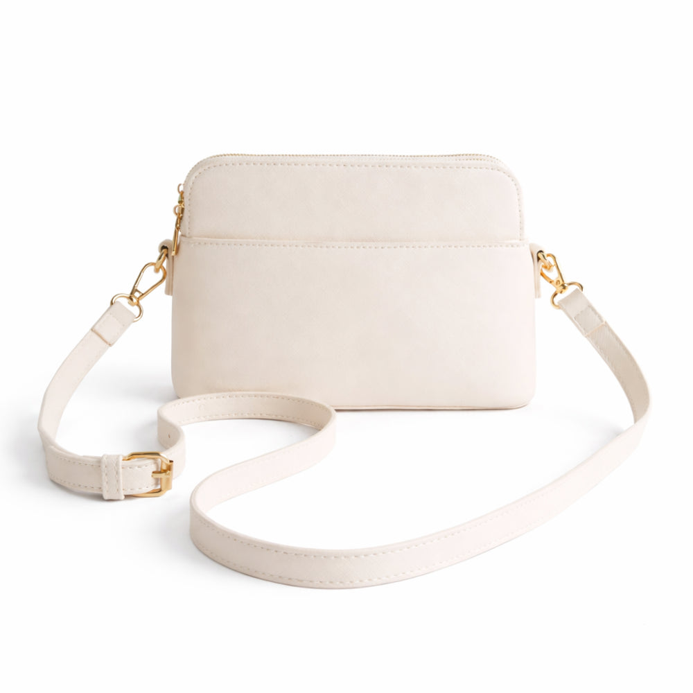 K&Co. Journey Collection Dome Side Bag - BEIGE